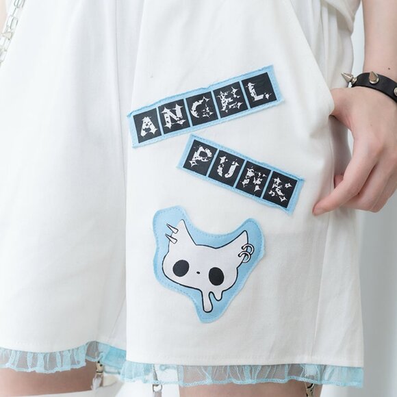 NEW ACDC RAG - Baby Punk Angel Punk Detachable Cargo Pants - Picture 4 of 9